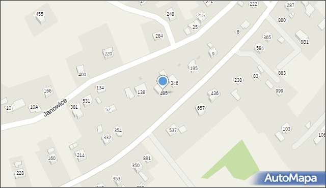 Janowice, Janowice, 485, mapa Janowice