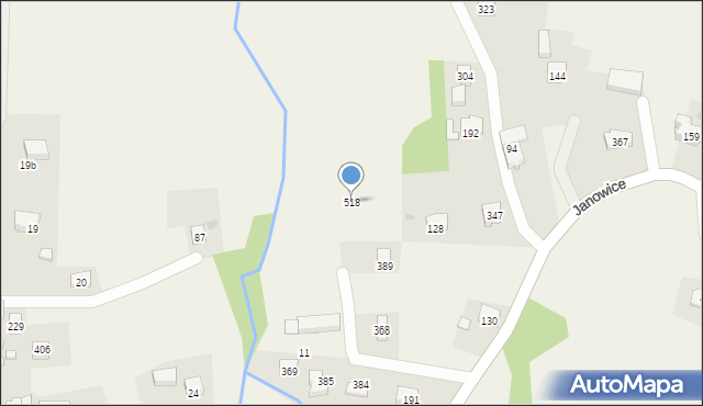 Janowice, Janowice, 518, mapa Janowice