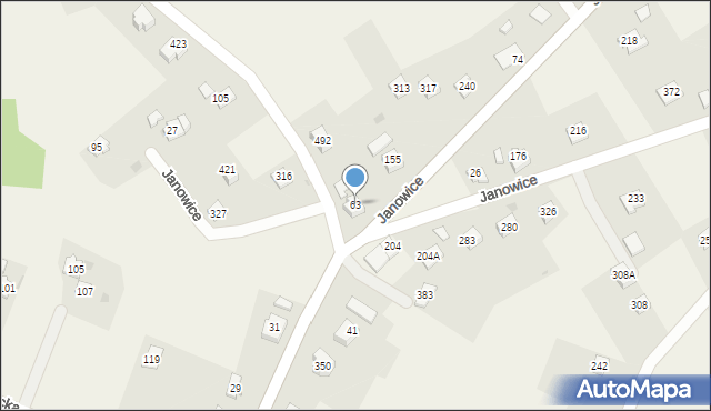 Janowice, Janowice, 63, mapa Janowice