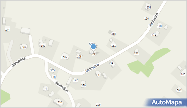 Janowice, Janowice, 79, mapa Janowice