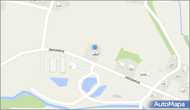 Janowice, Janowice, 195A, mapa Janowice