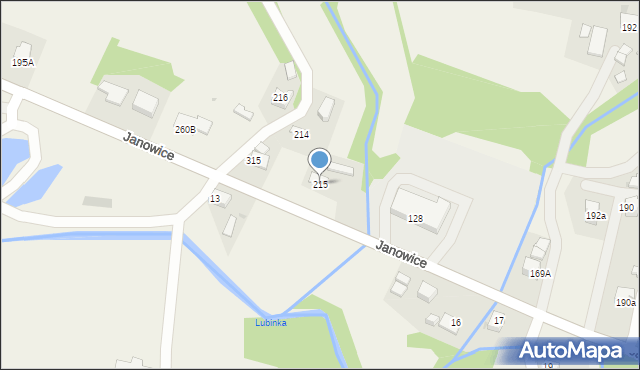 Janowice, Janowice, 215, mapa Janowice