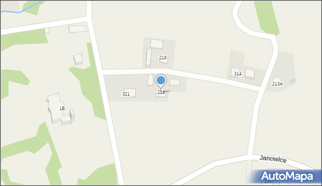 Janowice, Janowice, 218, mapa Janowice