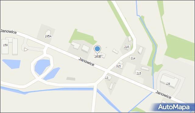 Janowice, Janowice, 260B, mapa Janowice