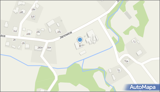 Janowice, Janowice, 30, mapa Janowice