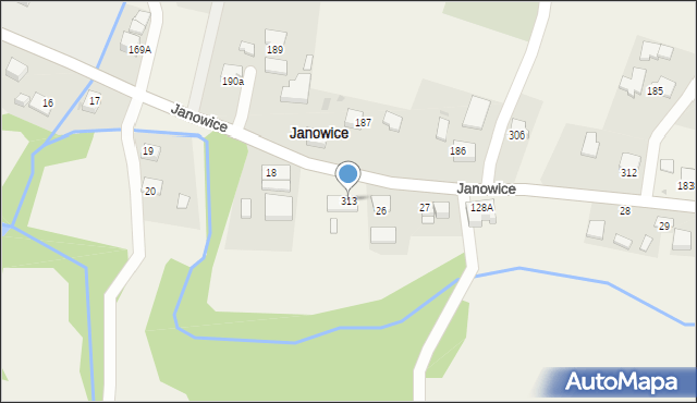Janowice, Janowice, 313, mapa Janowice