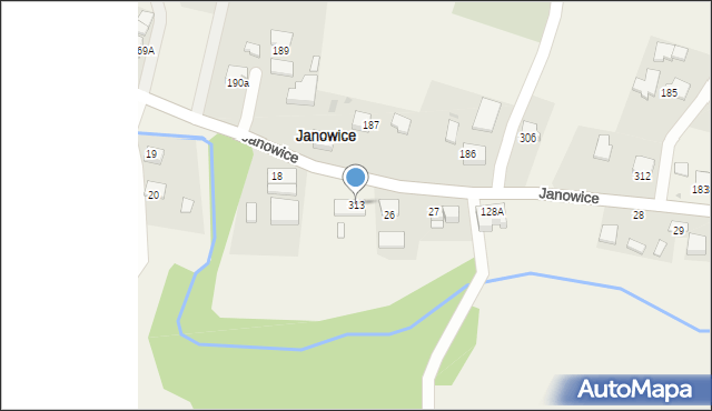 Janowice, Janowice, 313, mapa Janowice