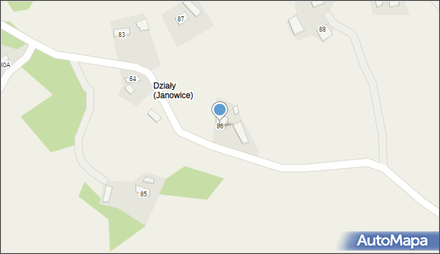 Janowice, Janowice, 86, mapa Janowice