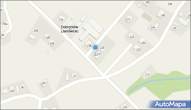 Janowice, Janowice, 211, mapa Janowice