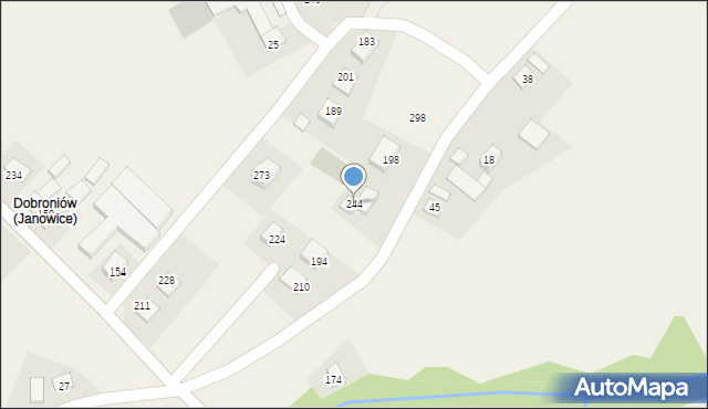 Janowice, Janowice, 244, mapa Janowice