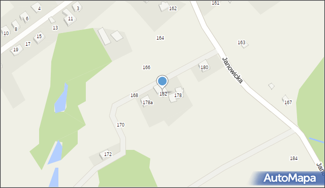 Janowice, Janowicka, 182, mapa Janowice