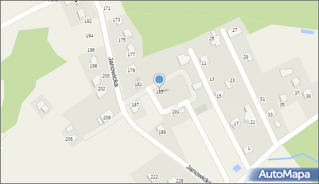 Janowice, Janowicka, 185, mapa Janowice
