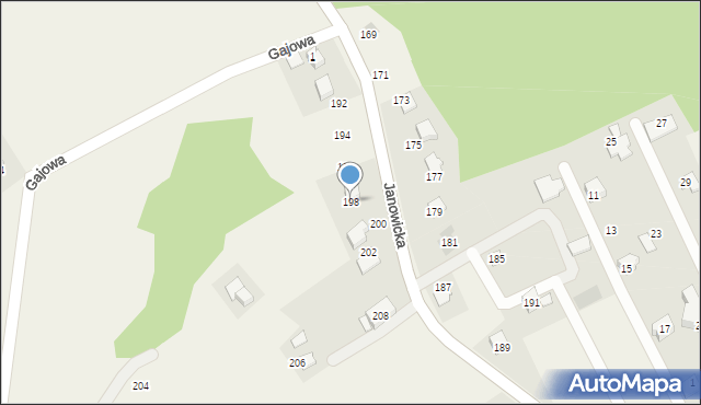 Janowice, Janowicka, 198, mapa Janowice