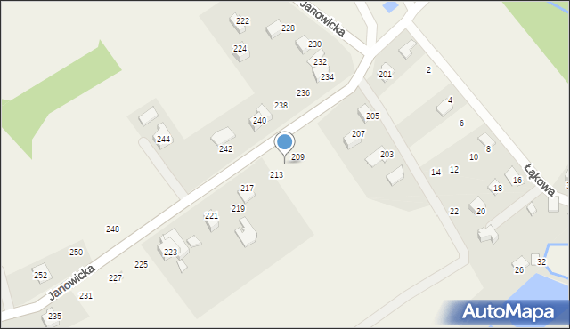 Janowice, Janowicka, 211, mapa Janowice