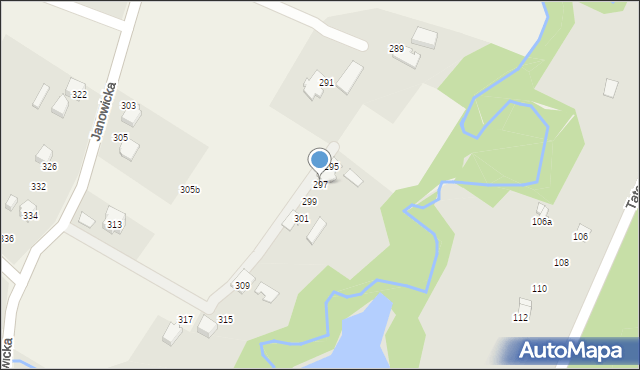 Janowice, Janowicka, 297, mapa Janowice