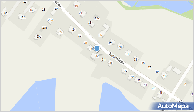 Janowice, Janowicka, 32, mapa Janowice