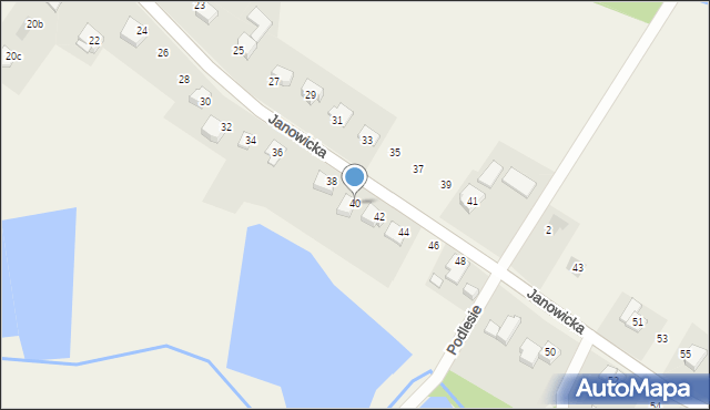 Janowice, Janowicka, 40, mapa Janowice