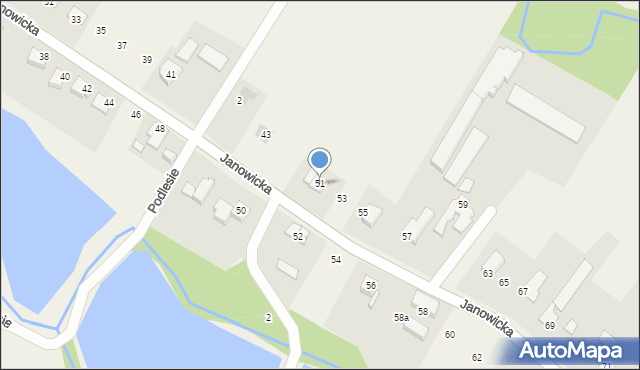 Janowice, Janowicka, 51, mapa Janowice