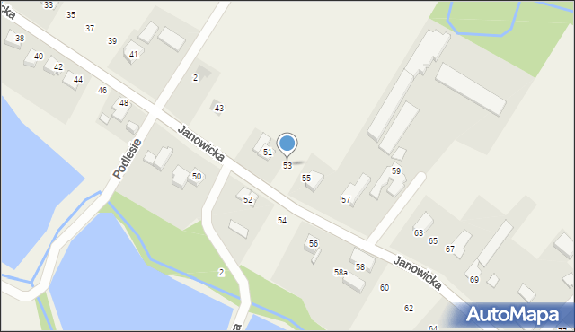 Janowice, Janowicka, 53, mapa Janowice