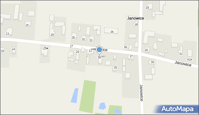Janowice, Janowice, 34, mapa Janowice