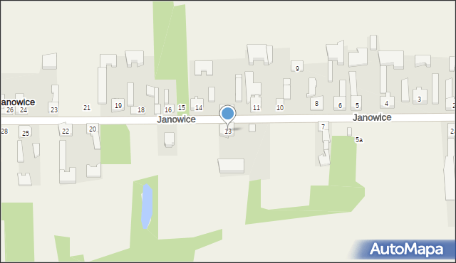 Janowice, Janowice, 13, mapa Janowice