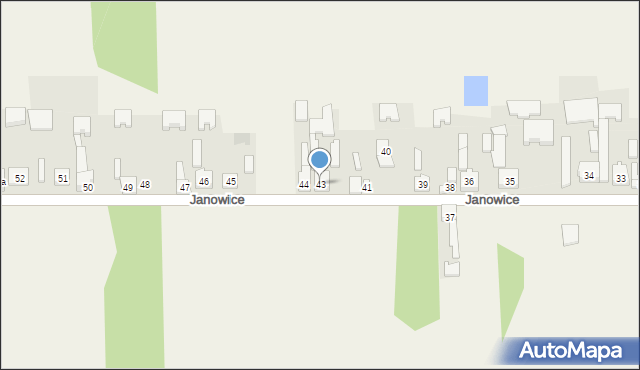 Janowice, Janowice, 43, mapa Janowice
