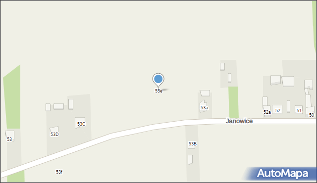 Janowice, Janowice, 53e, mapa Janowice