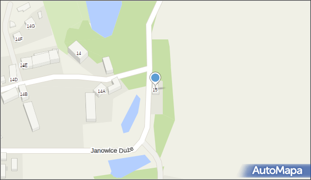 Janowice Duże, Janowice Duże, 15, mapa Janowice Duże