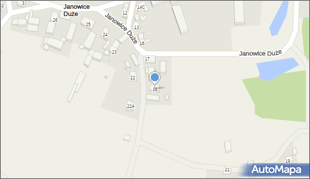 Janowice Duże, Janowice Duże, 18, mapa Janowice Duże