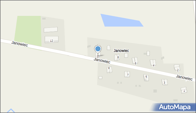 Janowiec, Janowiec, 10, mapa Janowiec