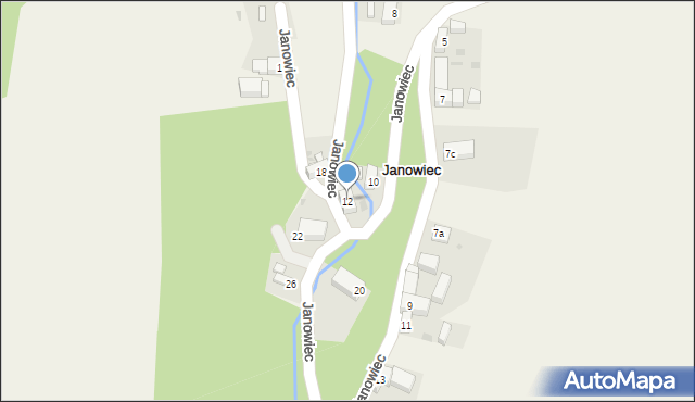 Janowiec, Janowiec, 12, mapa Janowiec