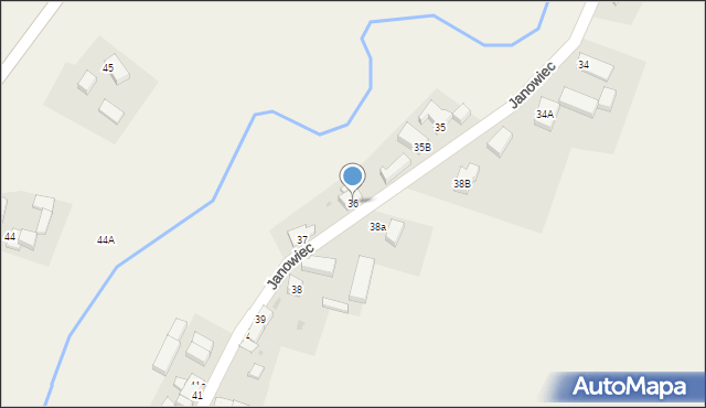 Janowiec, Janowiec, 36, mapa Janowiec