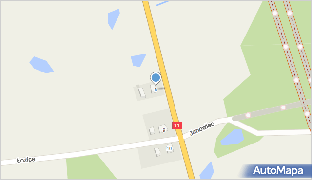 Janowiec, Janowiec, 8, mapa Janowiec