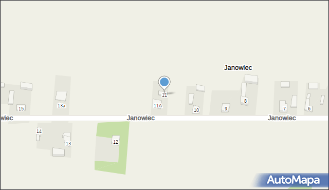 Janowiec, Janowiec, 11, mapa Janowiec