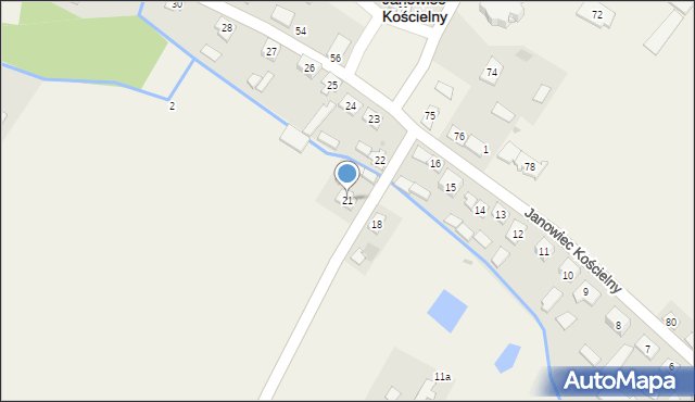 Janowiec Kościelny, Janowiec Kościelny, 21, mapa Janowiec Kościelny