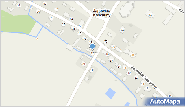 Janowiec Kościelny, Janowiec Kościelny, 22, mapa Janowiec Kościelny