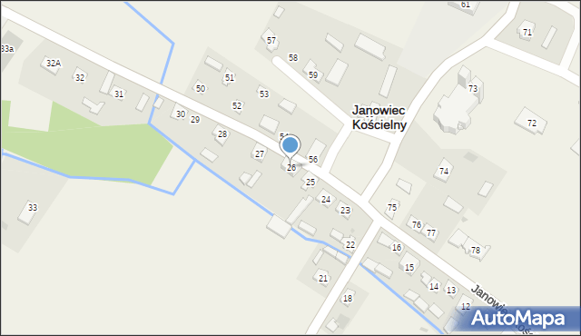 Janowiec Kościelny, Janowiec Kościelny, 26, mapa Janowiec Kościelny