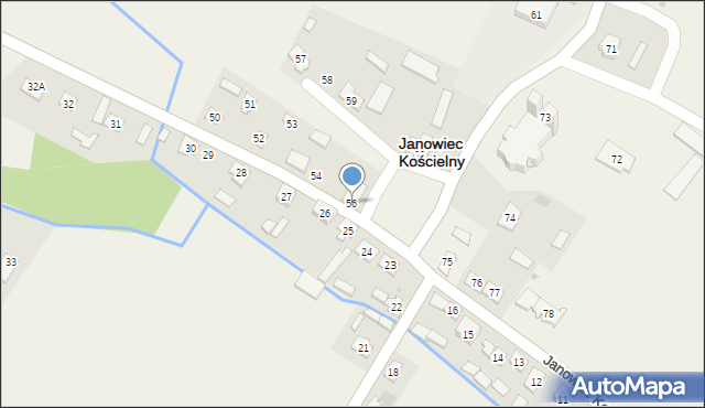 Janowiec Kościelny, Janowiec Kościelny, 56, mapa Janowiec Kościelny