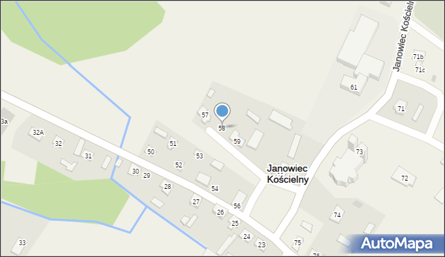 Janowiec Kościelny, Janowiec Kościelny, 58, mapa Janowiec Kościelny
