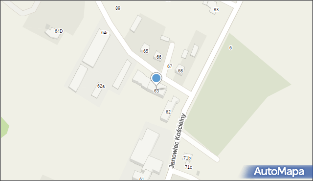 Janowiec Kościelny, Janowiec Kościelny, 63, mapa Janowiec Kościelny