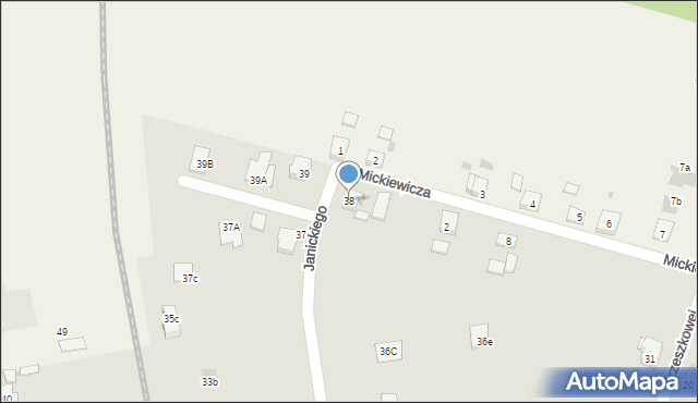 Janowiec Wielkopolski, Janickiego Klemensa, 38, mapa Janowiec Wielkopolski