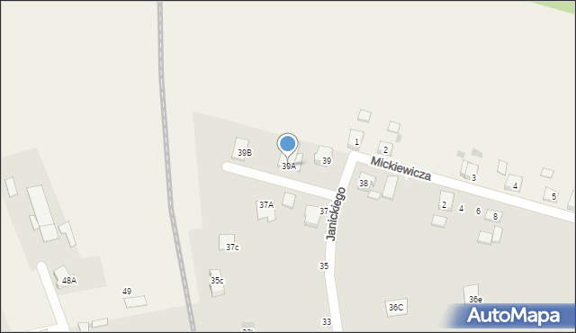 Janowiec Wielkopolski, Janickiego Klemensa, 39A, mapa Janowiec Wielkopolski