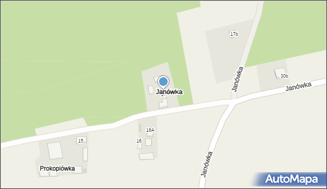 Janówka, Janówka, 17, mapa Janówka