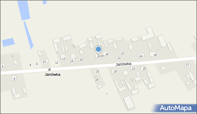 Janówka, Janówka, 17, mapa Janówka