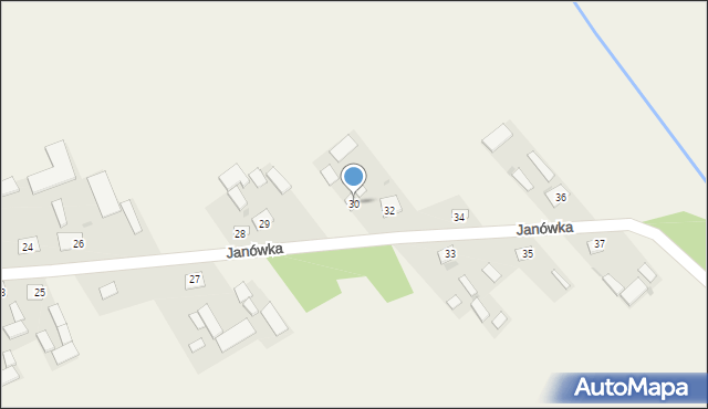 Janówka, Janówka, 30, mapa Janówka