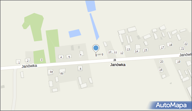 Janówka, Janówka, 8, mapa Janówka