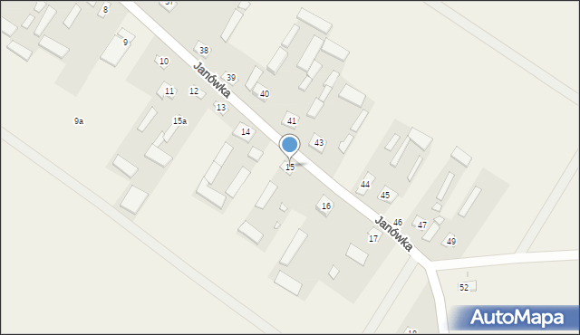 Janówka, Janówka, 15, mapa Janówka