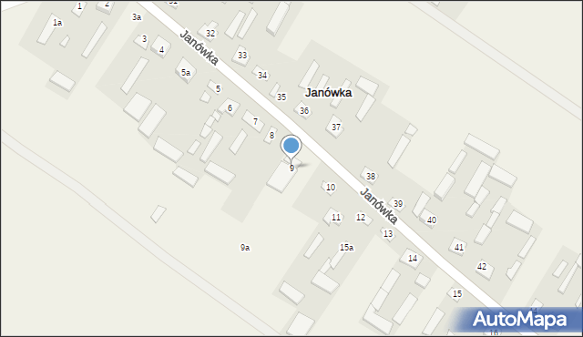 Janówka, Janówka, 9, mapa Janówka