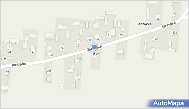 Janówka, Janówka, 33a, mapa Janówka