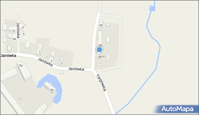 Janówka, Janówka, 16, mapa Janówka